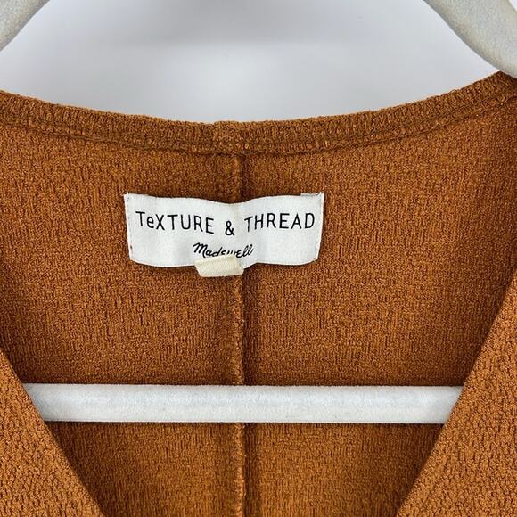 Madewell Textured & Thread textured short sleeve wrap dress sz S - Picture 5 of 6